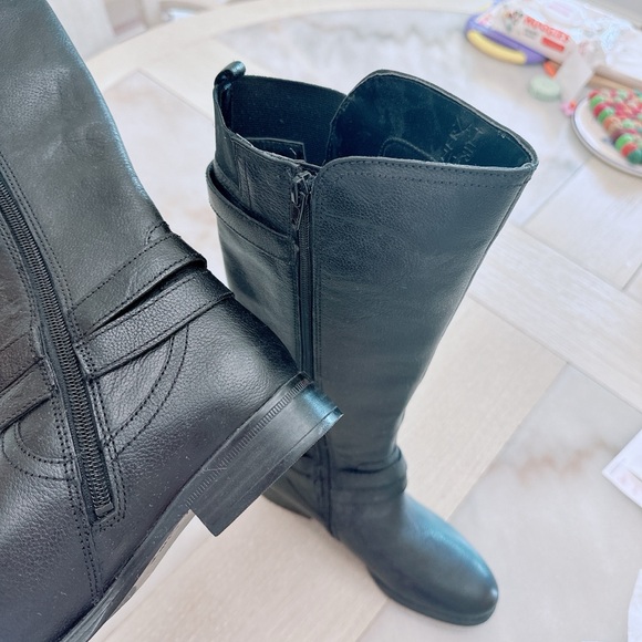 naturalizer black leather knee boots /riding boots /NWOB - Picture 8 of 10